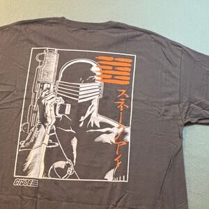 GI Joe Snake Eyes T Shirt Mens XXL Gray Graphic Hasbro Anime Manga NWOT
